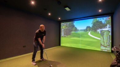 Home golf simulators